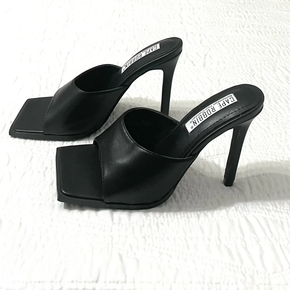 CAPE ROBIN Women’s Lithe Sandal Heel Shoes - Picture 5 of 11